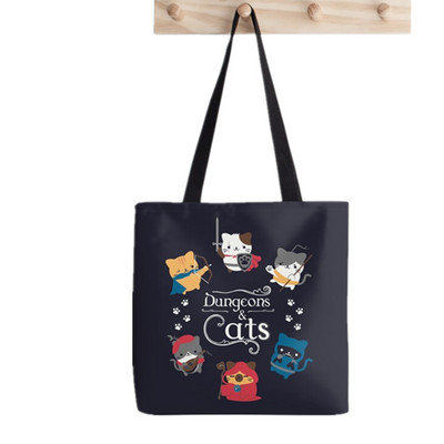 2021. gada pircēja Zelda raksta Tote Bag Printed Tote Bag sievietēm Harajuku pircēja rokassomu meitene Plecu iepirkumu soma Lady Canvas Bag