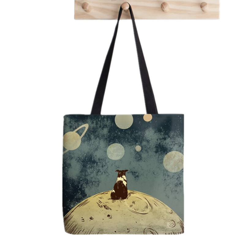 2021. gada pircēja Zelda raksta Tote Bag Printed Tote Bag sievietēm Harajuku pircēja rokassomu meitene Plecu iepirkumu soma Lady Canvas Bag