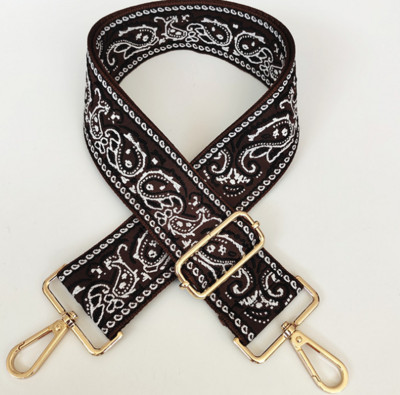 Нова дамска чанта в етнически стил с широка 5 см презрамка, дамска чанта, аксесоари, удебелена жакардова чанта с чанта за пратки, дълга презрамка за гърба