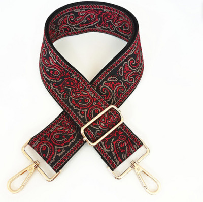 Нова дамска чанта в етнически стил с широка 5 см презрамка, дамска чанта, аксесоари, удебелена жакардова чанта с чанта за пратки, дълга презрамка за гърба