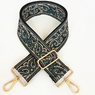 Нова дамска чанта в етнически стил с широка 5 см презрамка, дамска чанта, аксесоари, удебелена жакардова чанта с чанта за пратки, дълга презрамка за гърба