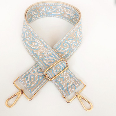 Нова дамска чанта в етнически стил с широка 5 см презрамка, дамска чанта, аксесоари, удебелена жакардова чанта с чанта за пратки, дълга презрамка за гърба