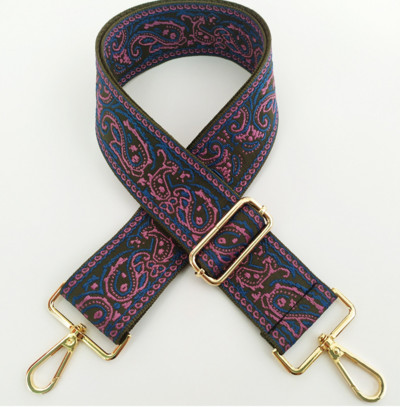 Нова дамска чанта в етнически стил с широка 5 см презрамка, дамска чанта, аксесоари, удебелена жакардова чанта с чанта за пратки, дълга презрамка за гърба