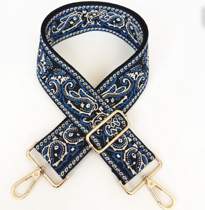 Нова дамска чанта в етнически стил с широка 5 см презрамка, дамска чанта, аксесоари, удебелена жакардова чанта с чанта за пратки, дълга презрамка за гърба