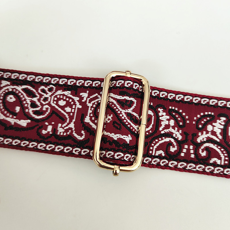 Нова дамска чанта в етнически стил с широка 5 см презрамка, дамска чанта, аксесоари, удебелена жакардова чанта с чанта за пратки, дълга презрамка за гърба