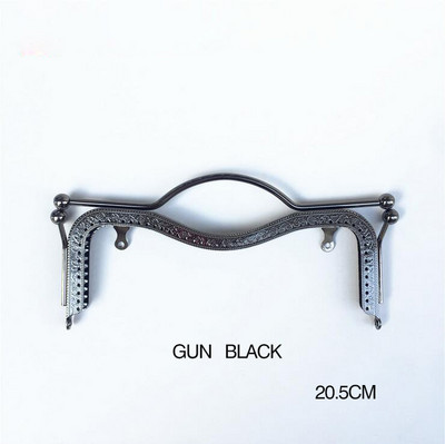 27 cm 20,5 cm Metalinės piniginės rėmas Rankena Bučinys Lūpos Užsegimo užraktas sankabai Rankų darbo rankinės Aparatūra Antikvariniai bronziniai krepšio priedai