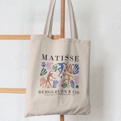 Női vásárló táska Matisse Art, Matisse Prin nyomtatott Kawaii táska Vásárlás vászon Shopper Bag lány kézitáska Vállas női táska