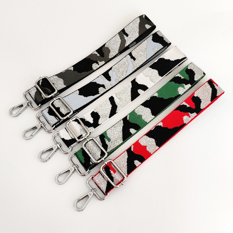 Geantă de camuflaj reglabilă din nailon Curea lungă pentru genți de mână pentru femei Curele cu un singur umăr Curea de umăr lată Accesorii pentru geantă