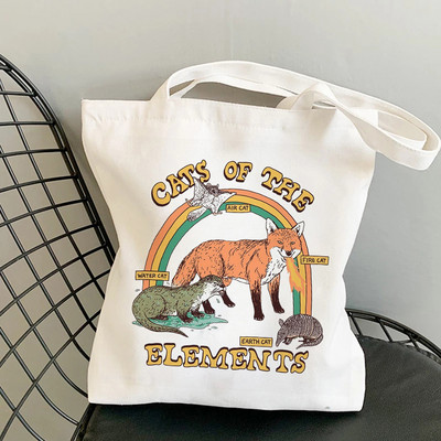 Női bevásárlótáskák Aranyos Medve Rajzfilmek Mintás Sorozat Öko Shopper Válltáska Divat Vicces Nyomtatás Kézitáska Vászon táska