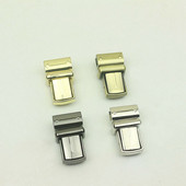 2db fém nyomógombos zárható táska aktatáska rugós zárható, dekoratív kapcsok zárható bőr kézműves barkácsolás hardvertartozék