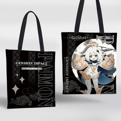 Genshin Impact Canvas Tote Bag Kvetinová verzia Sumeru Venti Cyno Dehya Wanderer Baizhu Kazuha Alhaitham Baal Nákupná kabelka