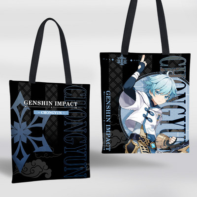 Genshin Impact Canvas Tote Bag Kvetinová verzia Sumeru Venti Cyno Dehya Wanderer Baizhu Kazuha Alhaitham Baal Nákupná kabelka