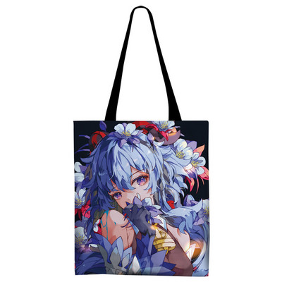 Genshin Impact Canvas Tote Bag Kvetinová verzia Sumeru Venti Cyno Dehya Wanderer Baizhu Kazuha Alhaitham Baal Nákupná kabelka