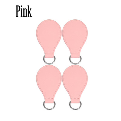 TANQU Nou 2 perechi 4 buc. Capăt strălucitor pentru mâner Obag Atașament PU Drop pentru O bag Obasket DIY Geanta femei