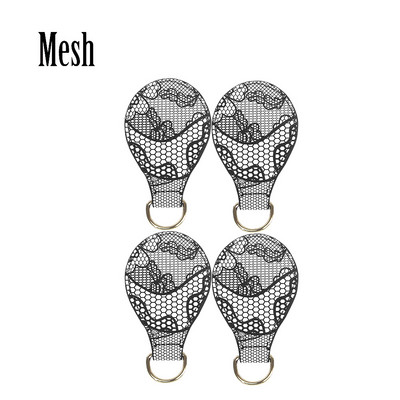 TANQU Nou 2 perechi 4 buc. Capăt strălucitor pentru mâner Obag Atașament PU Drop pentru O bag Obasket DIY Geanta femei