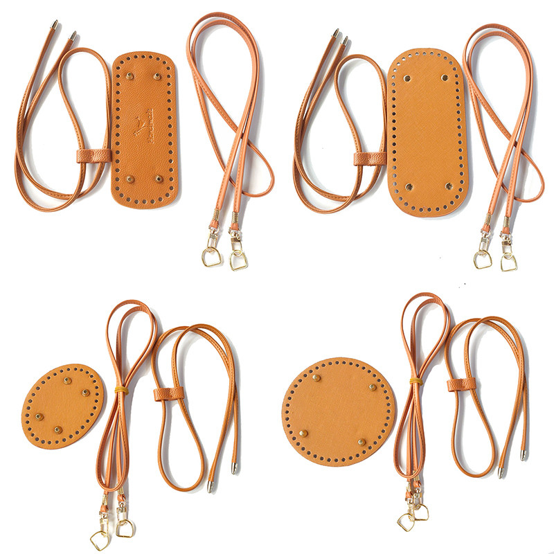 Bőr táskaszíj Egyedi táska alja Kiegészítők Anyag barkácsoláshoz, kézzel készített üreges húzózsinórral fonott vödörtáska