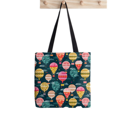 Shopper Moon CutiEs Printed Tote Bag γυναίκες ενδιαφέρουσες Harajuku shopper τσάντα κορίτσι Τσάντα ώμου για ψώνια Lady Canvas Bag