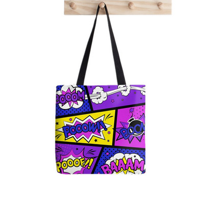 Shopper Moon CutiEs Printed Tote Bag γυναίκες ενδιαφέρουσες Harajuku shopper τσάντα κορίτσι Τσάντα ώμου για ψώνια Lady Canvas Bag