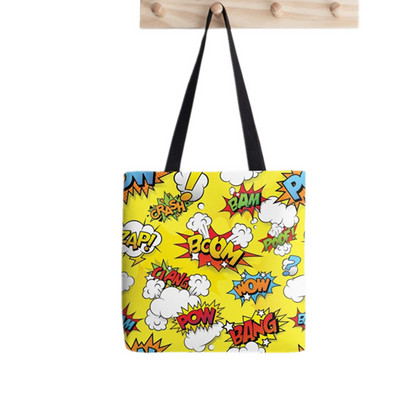 Shopper Moon CutiEs Printed Tote Bag γυναίκες ενδιαφέρουσες Harajuku shopper τσάντα κορίτσι Τσάντα ώμου για ψώνια Lady Canvas Bag