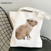 Capybara iepirkumu soma pircēju rokassomiņa bolsas de tela iepirkumu atkritumu soma eko soma bolsa compra sacola sacola