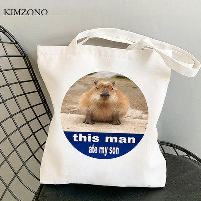 Capybara iepirkumu soma pircēju rokassomiņa bolsas de tela iepirkumu atkritumu soma eko soma bolsa compra sacola sacola