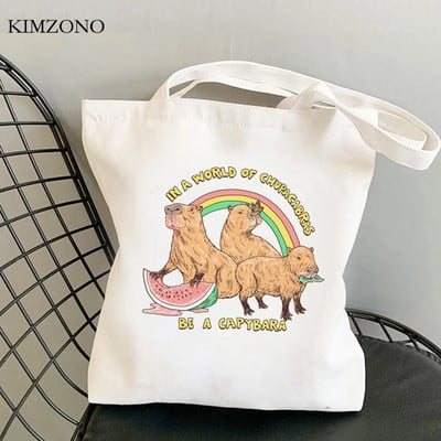 Capybara iepirkumu soma pircēju rokassomiņa bolsas de tela iepirkumu atkritumu soma eko soma bolsa compra sacola sacola
