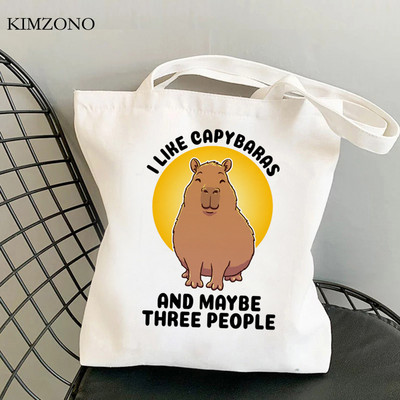 Capybara iepirkumu soma pircēju rokassomiņa bolsas de tela iepirkumu atkritumu soma eko soma bolsa compra sacola sacola