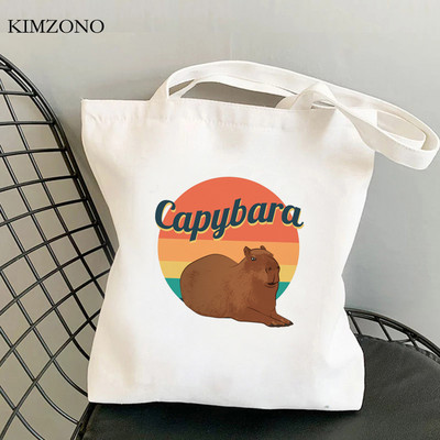 Capybara iepirkumu soma pircēju rokassomiņa bolsas de tela iepirkumu atkritumu soma eko soma bolsa compra sacola sacola