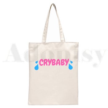 melanie martinez Streetwear Unisex Cry Baby Τσάντες ώμου Τσάντες ώμου Casual Shopping Girls τσάντα Κομψή τσάντα από καμβά