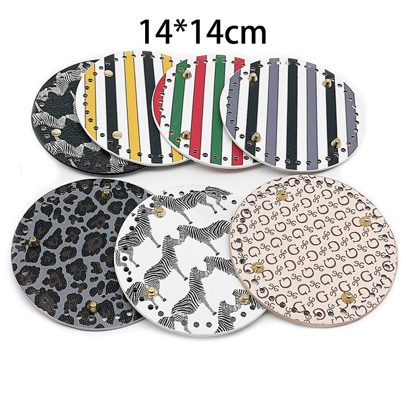 Horgolt táska alsó kerek táska alsó formázó bőr táska formázó párna táskákhoz Párnatalp lyukakkal Táskatartozék