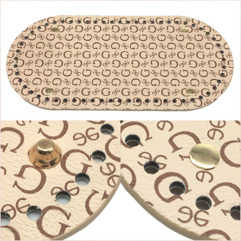 Horgolt táska alsó kerek táska alsó formázó bőr táska formázó párna táskákhoz Párnatalp lyukakkal Táskatartozék