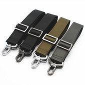 Juodas nailoninis krepšio dirželis vyrams Krepšiai Tvirtas pečių dirželis Vyriškas portfelis nešiojamojo kompiuterio krepšio diržo ilgis 150 cm krepšio priedas