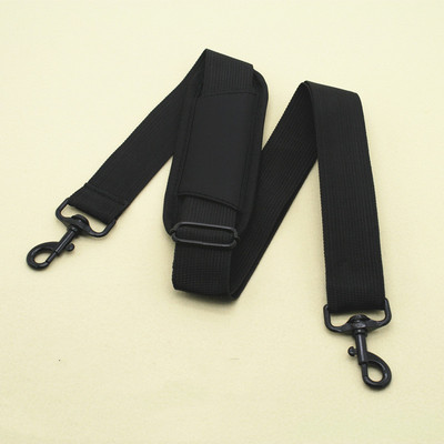 Juodas nailoninis krepšio dirželis vyrams Krepšiai Tvirtas pečių dirželis Vyriškas portfelis nešiojamojo kompiuterio krepšio diržo ilgis 150 cm krepšio priedas