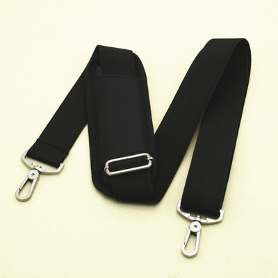 Juodas nailoninis krepšio dirželis vyrams Krepšiai Tvirtas pečių dirželis Vyriškas portfelis nešiojamojo kompiuterio krepšio diržo ilgis 150 cm krepšio priedas