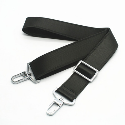 Juodas nailoninis krepšio dirželis vyrams Krepšiai Tvirtas pečių dirželis Vyriškas portfelis nešiojamojo kompiuterio krepšio diržo ilgis 150 cm krepšio priedas