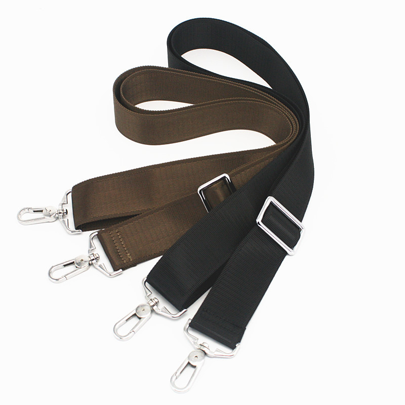 Juodas nailoninis krepšio dirželis vyrams Krepšiai Tvirtas pečių dirželis Vyriškas portfelis nešiojamojo kompiuterio krepšio diržo ilgis 150 cm krepšio priedas