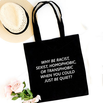 Modna višekratna kupovna torba Ženska platnena torba Crna torba Shopper torbica na rame Harajuku Vintage Putna knjiga za nastavnike