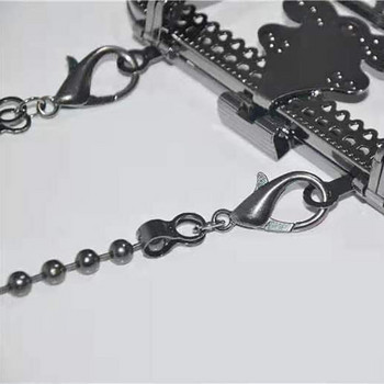 6mm Gold, Silver, Gun Black, Bronze Metal Bead Hands Chain DIY 30cm-160cm Ανταλλακτικά λουριά ώμου αλυσίδας για πορτοφόλι, συμπλέκτης