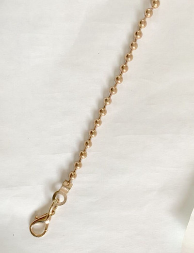 6 mm zlatne, srebrne, crne, brončane metalne perle ručke za lanac DIY 30 cm-160 cm zamjenske naramenice za lanac za torbicu, spojku