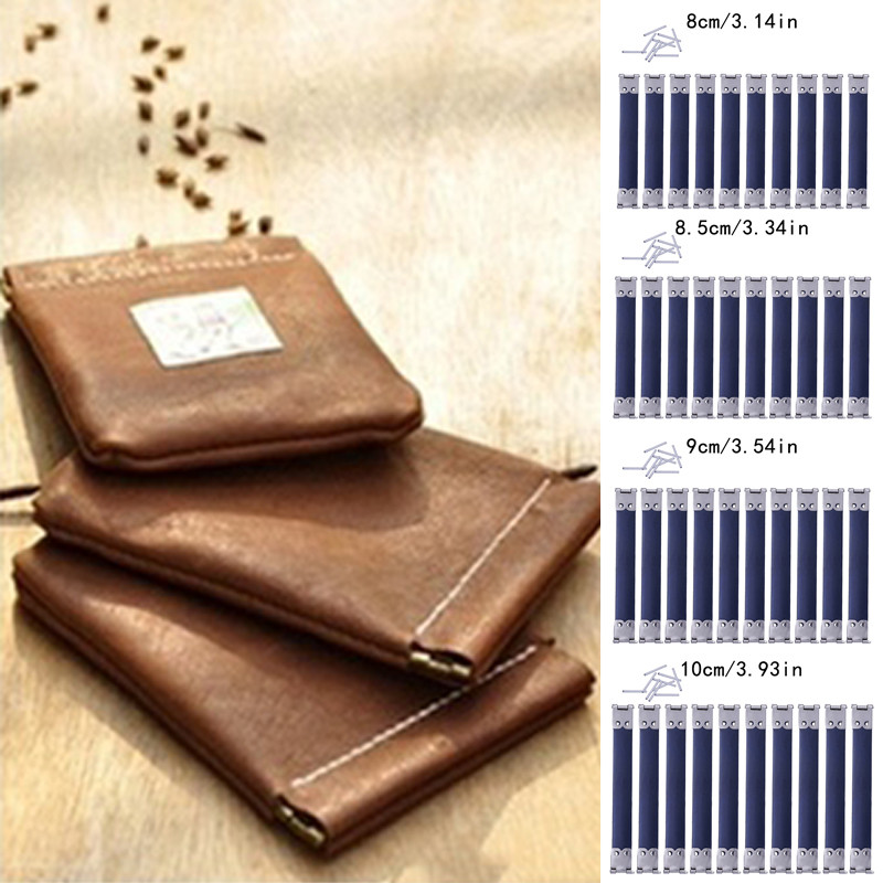 10kom/set Metalni unutarnji savitljivi okvir Brava s kopčom za torbicu Ručka za torbicu Kiss Kopča Vintage DIY torbe za šivanje Dodaci