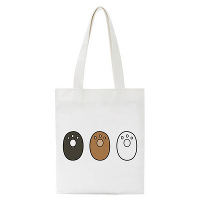 Jautra karikatūra Bear iepirkumu soma Pircēju soma Tote Bag Vasaras plecu audekla soma Liela ietilpība Wild Messenger Bag Jauka un jautra rokassomiņa