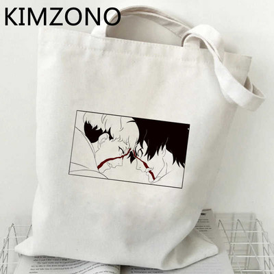 Devilman Crybaby bevásárlótáska újrahasznosított táska pamut bolsas de tela bevásárlótáska sacola vásárlás boodschappentas ökotáska táska