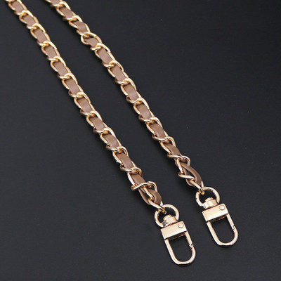 Moodne PU-nahast+metallist ketist õlarihm naistele Moekott Crossbody kott Naiste nahast rihm käekoti jaoks 120 cm