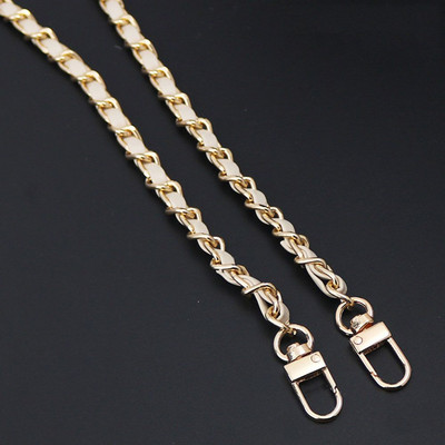 Moodne PU-nahast+metallist ketist õlarihm naistele Moekott Crossbody kott Naiste nahast rihm käekoti jaoks 120 cm