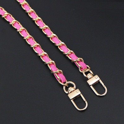 Moodne PU-nahast+metallist ketist õlarihm naistele Moekott Crossbody kott Naiste nahast rihm käekoti jaoks 120 cm