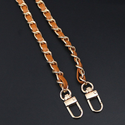 Moodne PU-nahast+metallist ketist õlarihm naistele Moekott Crossbody kott Naiste nahast rihm käekoti jaoks 120 cm