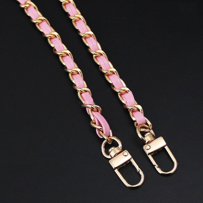 Moodne PU-nahast+metallist ketist õlarihm naistele Moekott Crossbody kott Naiste nahast rihm käekoti jaoks 120 cm