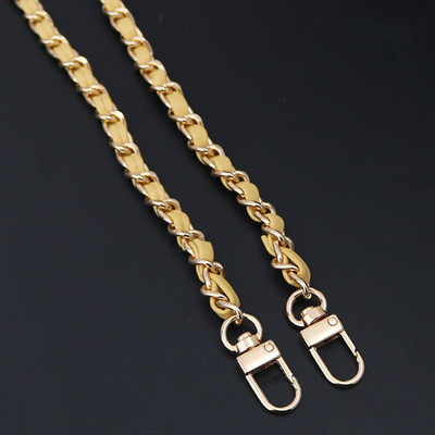 Moodne PU-nahast+metallist ketist õlarihm naistele Moekott Crossbody kott Naiste nahast rihm käekoti jaoks 120 cm