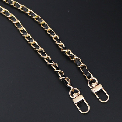 Moodne PU-nahast+metallist ketist õlarihm naistele Moekott Crossbody kott Naiste nahast rihm käekoti jaoks 120 cm