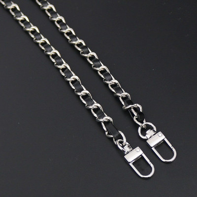 Moodne PU-nahast+metallist ketist õlarihm naistele Moekott Crossbody kott Naiste nahast rihm käekoti jaoks 120 cm